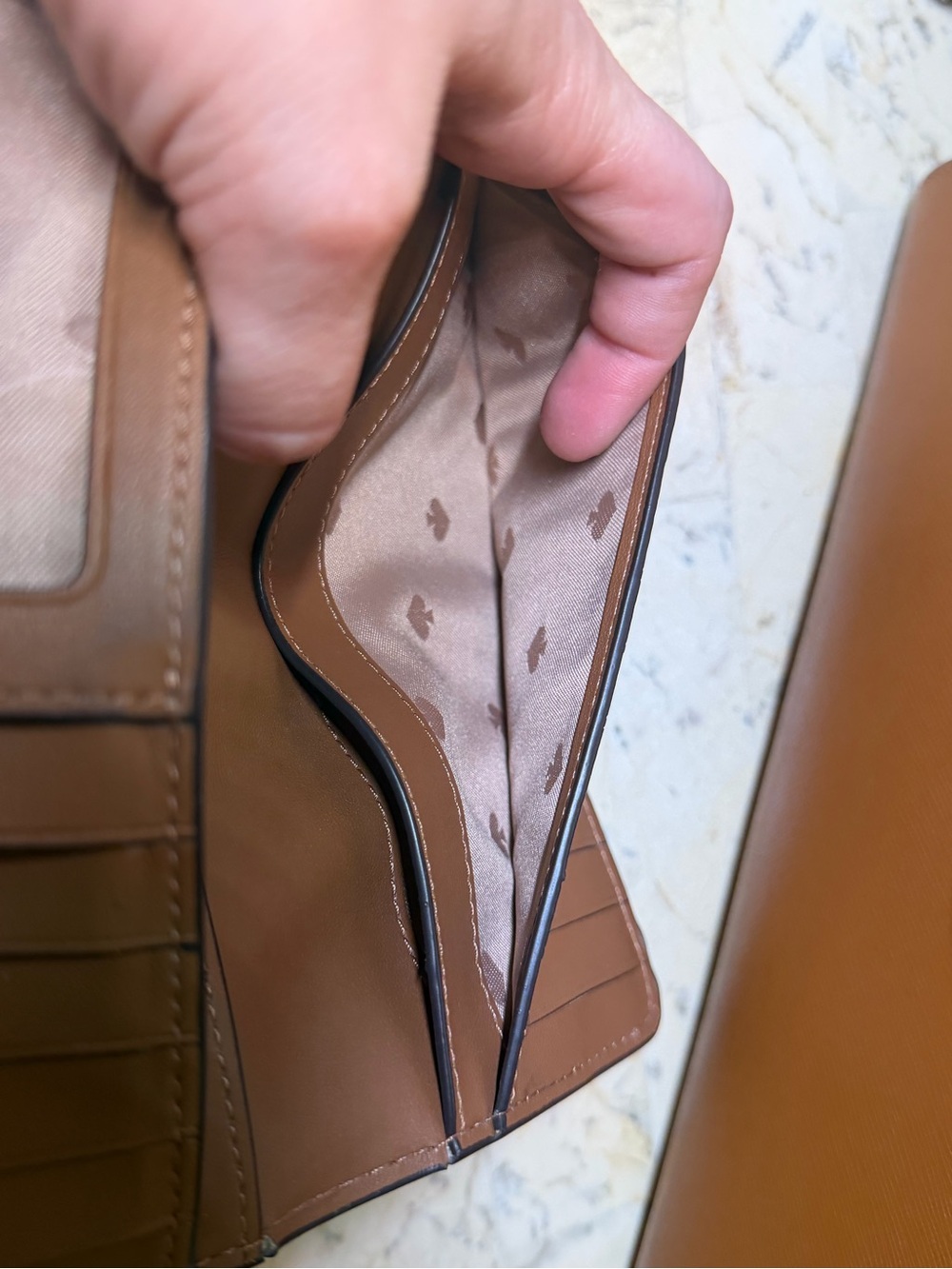 kate spade Brown leather satchel with matching wallet - Picture 12 of 14
